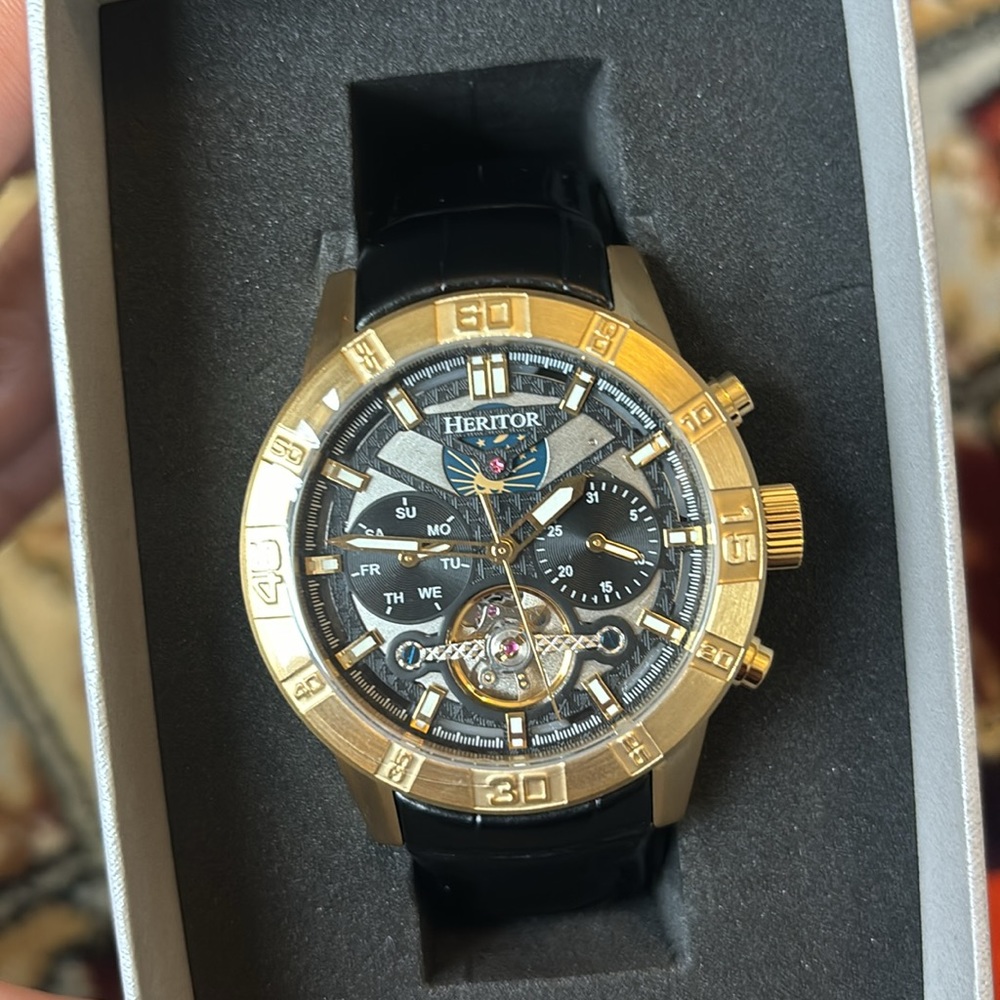 NWT Authentic HERITOR Automatic Men Watch